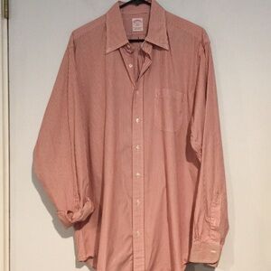 Brooks Brothers mens red/white striped button-down